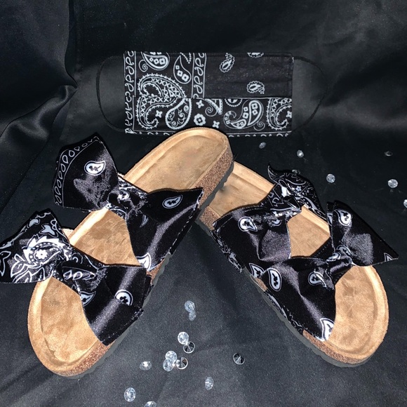 Last Restock Badass Limited Bandana Sandals Black - Picture 4 of 8